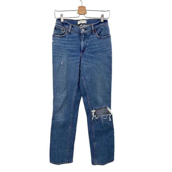 Abercrombie & Fitch 90's straight low rise curve love Jeans - Picture 1 of 3